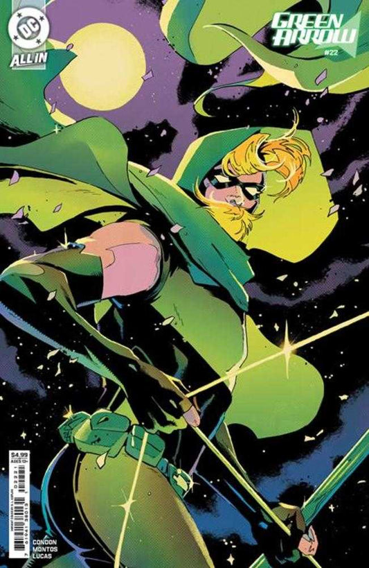 Flecha Verde n.° 22, portada B, variante de cartulina de Al Kaplan