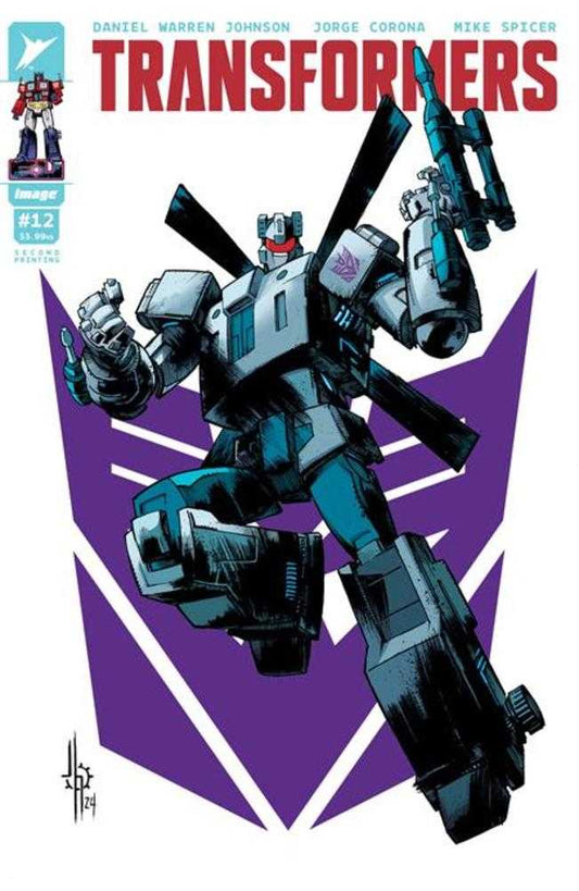 Transformers #12 2da impresión Portada A Jason Howard Decepticon