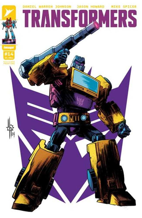 Transformers #14 2nd Print Cover B Jason Howard Decepticon Swindle
