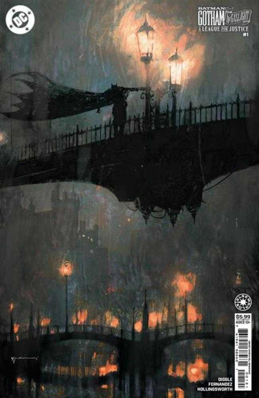 Batman Gotham By Gaslight A League For Justice #1 (de 6) Portada C Bill Sienkiewicz Variante de cartulina