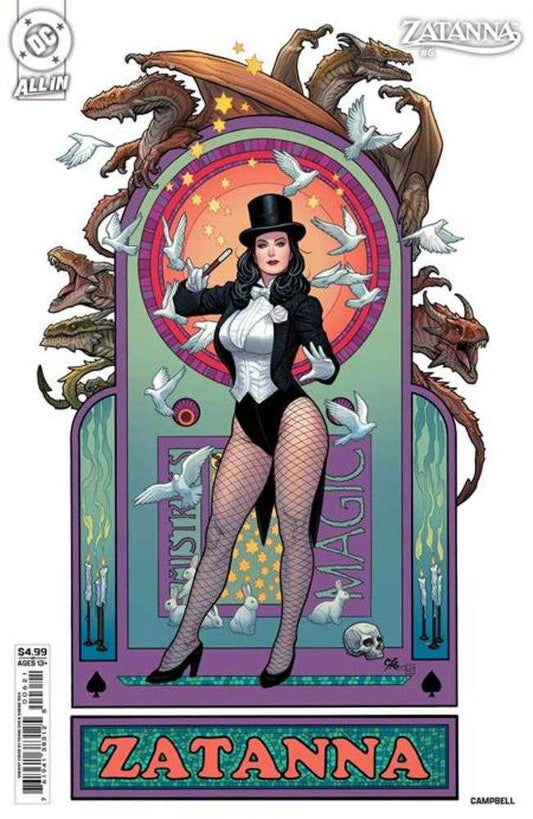 Zatanna #6 (de 6) Portada B Frank Cho Variante de cartulina