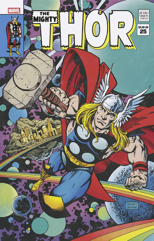 Thor Inmortal #25 Dan Jurgens Retrovision Variante