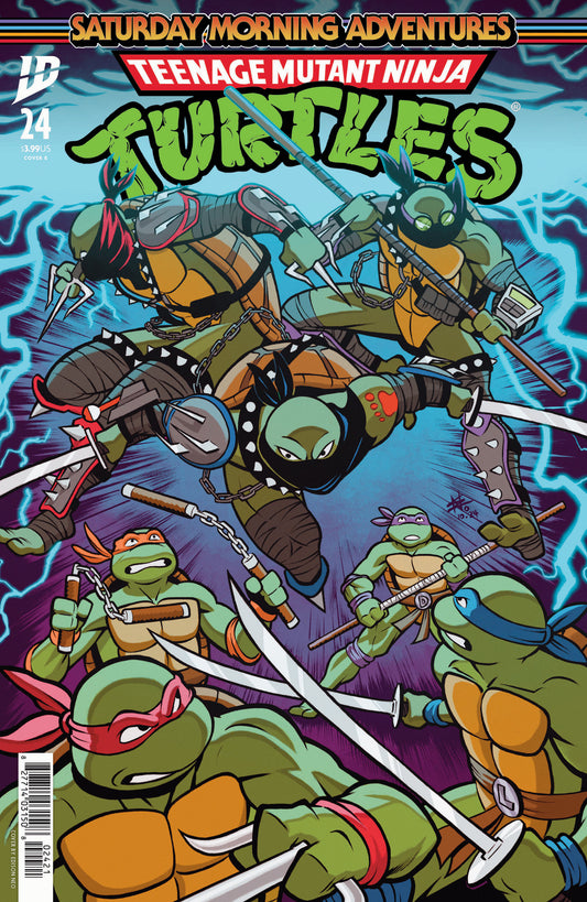 Tortugas Ninja Adolescentes Mutantes Aventura del Sábado por la Mañana #24 Portada B Neo