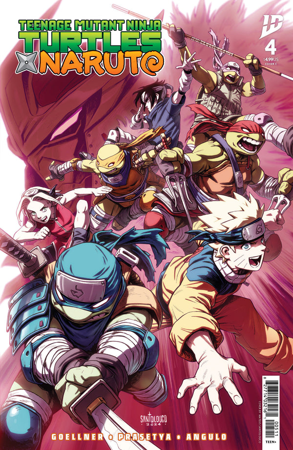 Teenage Mutant Ninja Turtles X Naruto #4 Variant C (Santolouco