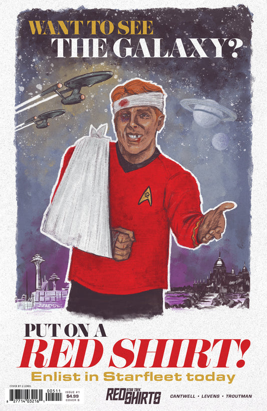 Star Trek: Camisas Rojas #1 Variante B (Reclutamiento de la Federación Lendl)