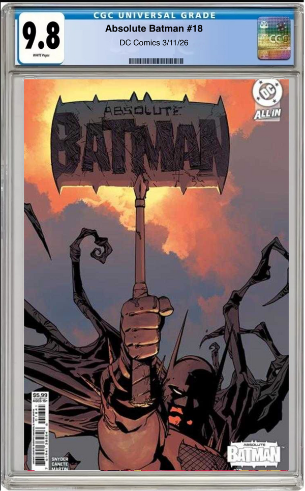 Absolute Batman #18 – CGC Graded 9.8 Cover D - Dad's Comic Vault