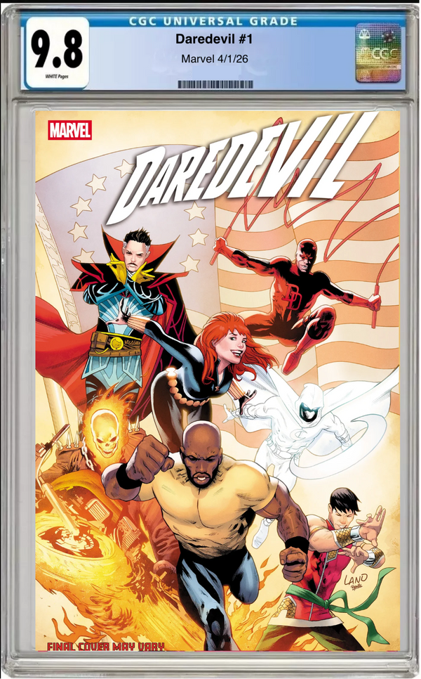 Daredevil #1 – CGC Graded 9.8 Greg Land 250th Homage Cover - Dad's