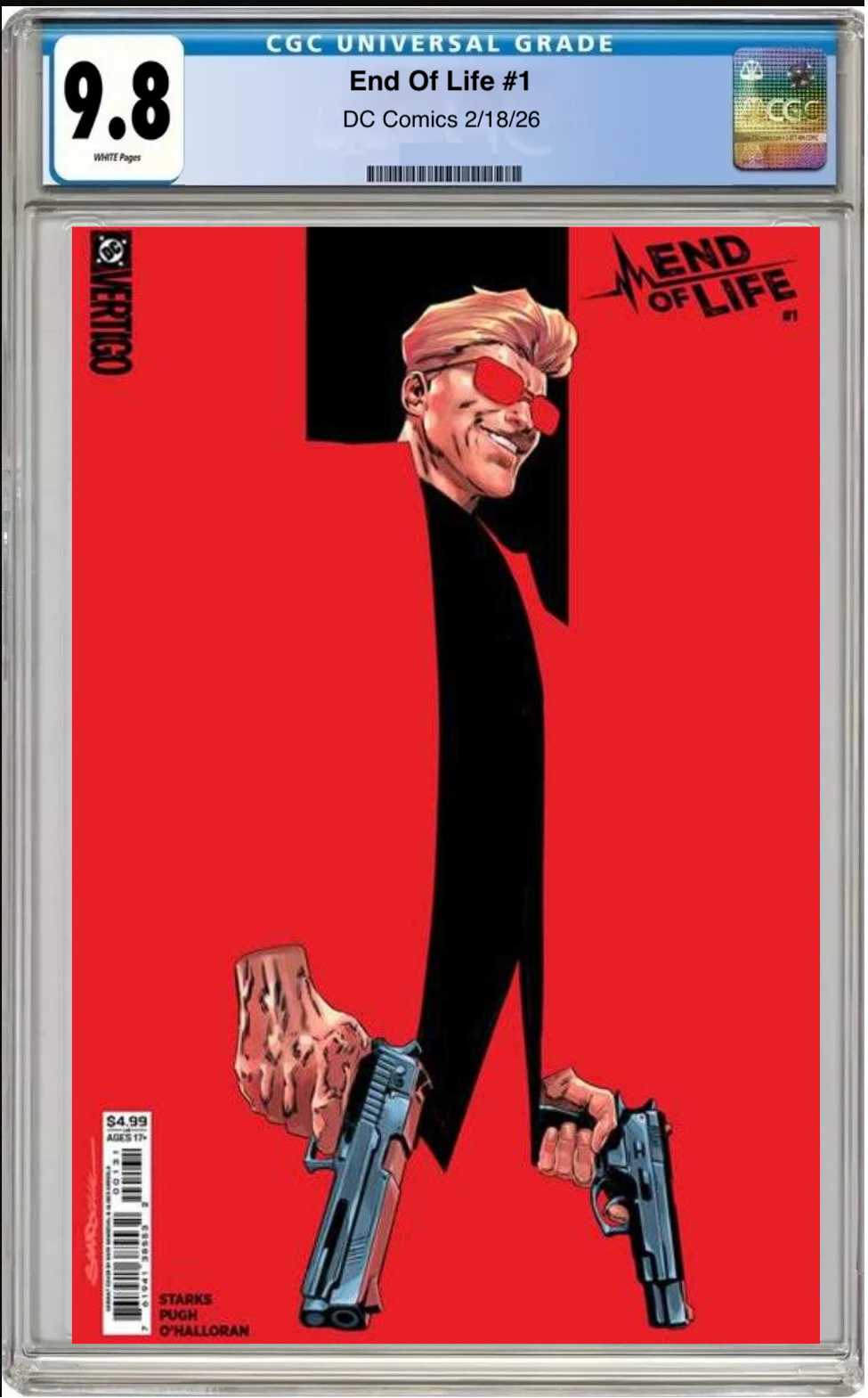 Comic book cover of End of Life #1 Cover C with CGC grading label.