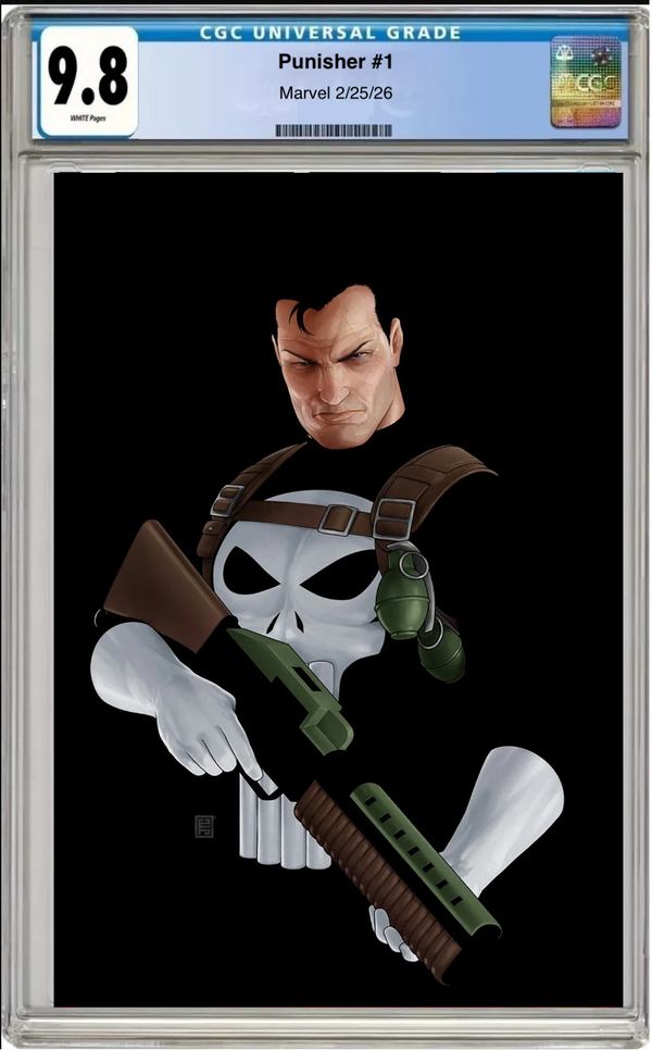 Punisher #1 – CGC Graded 9.8 John Tyler Christopher Negative Space
