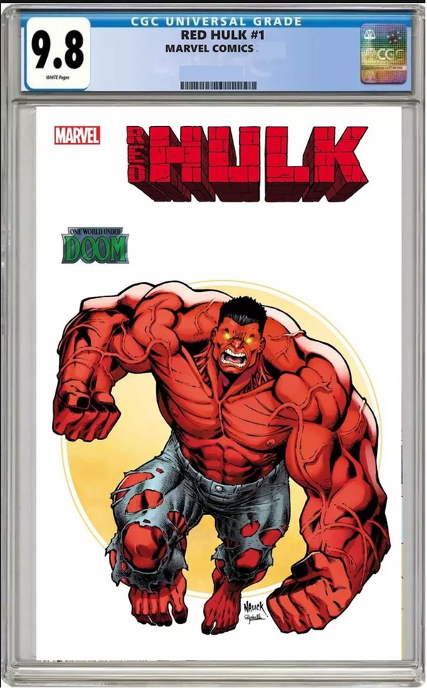 Red Hulk #1 CGC Graded 9.8 Todd Nauck Iconic Variant [Doom