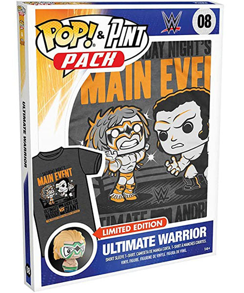 Pop! Tees &amp; Pint Size Heroes Ultimate Warrior (WWE, Size S) 08