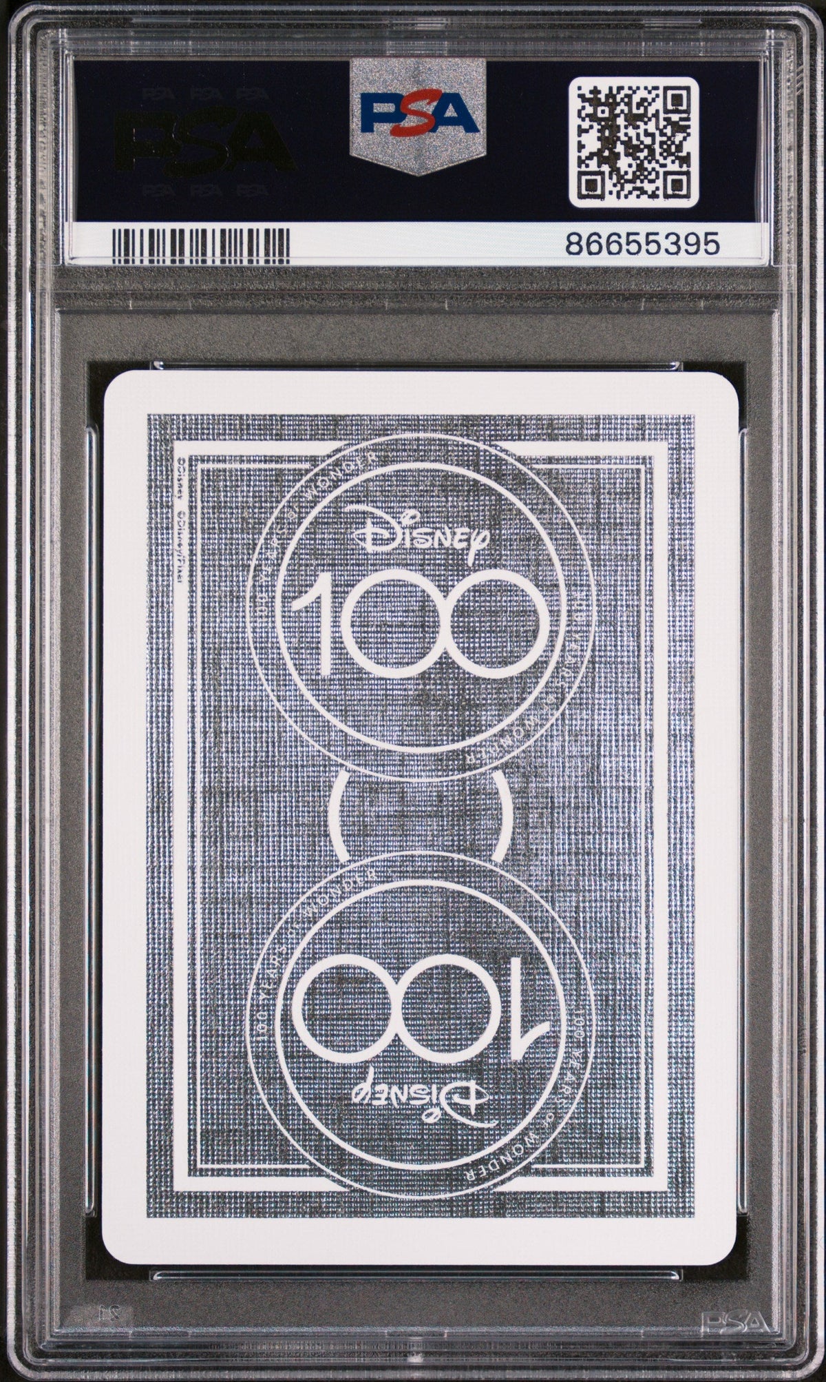 2023 DISNEY 100 PLAYING CARDS OLAF JOKER BLACK PSA 10