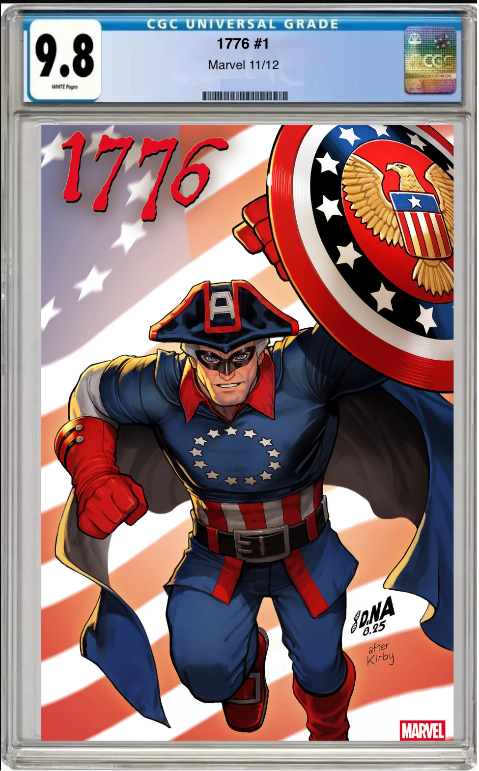 1776 #1 CGC 9.8 David Nakayama Foil Cover comic book.