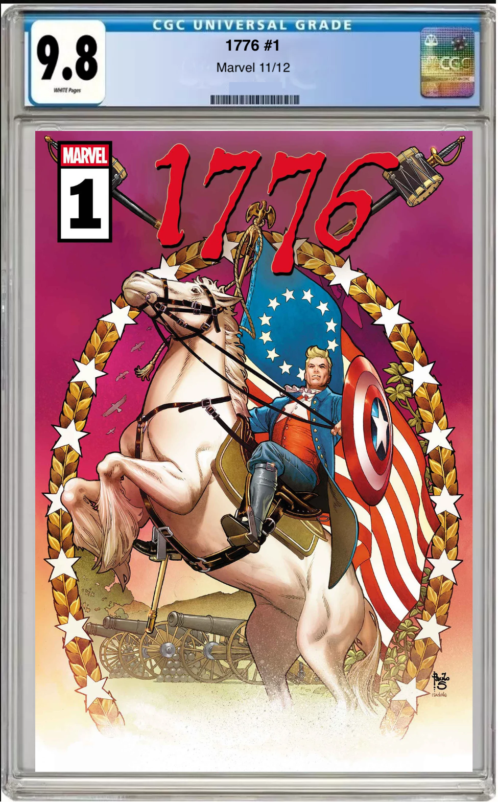 1776 #1 CGC 9.8 Paulo Siqueria Cover comic book.