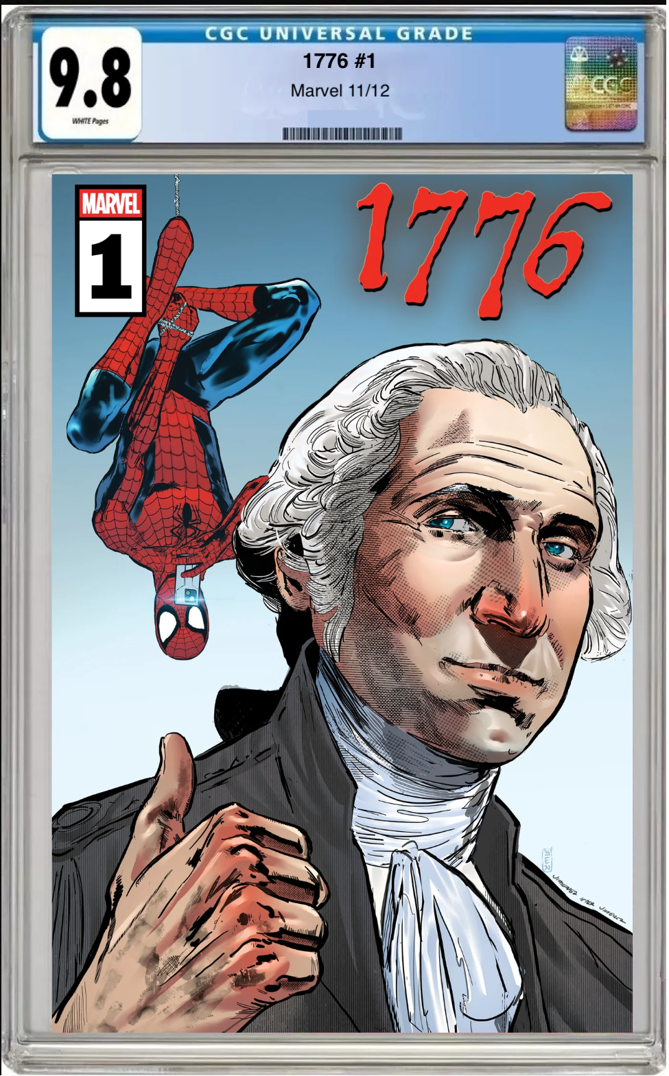 1776 #1 CGC 9.8 Phil Jimenez Homage Cover comic book.