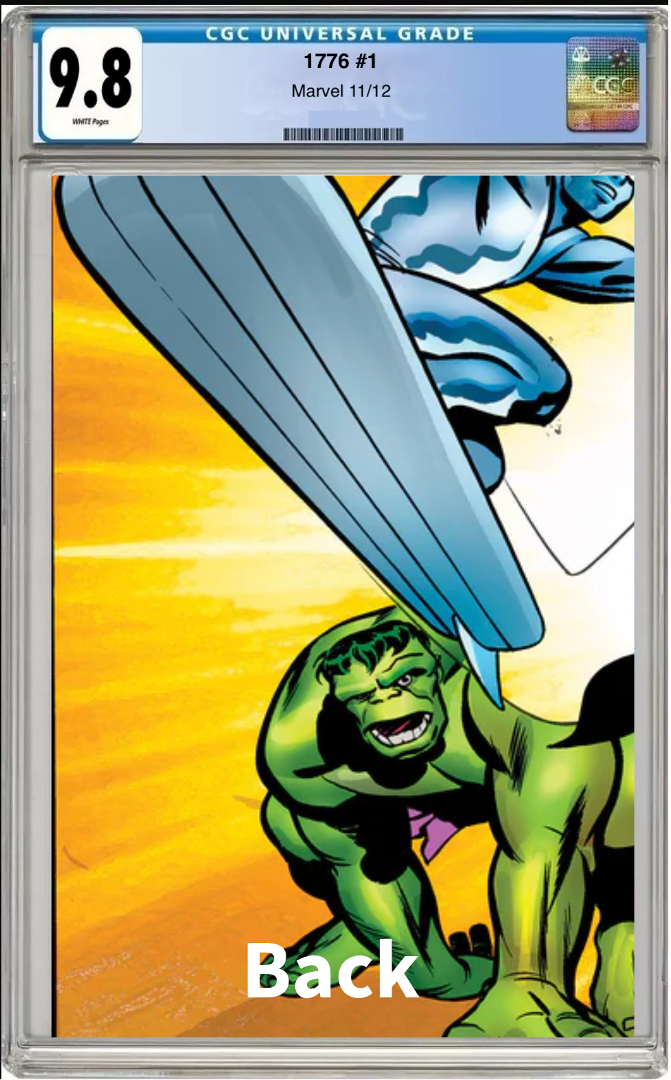 1776 #1 CGC 9.8 Steve Rude Wraparound Cover (Back) comic book.