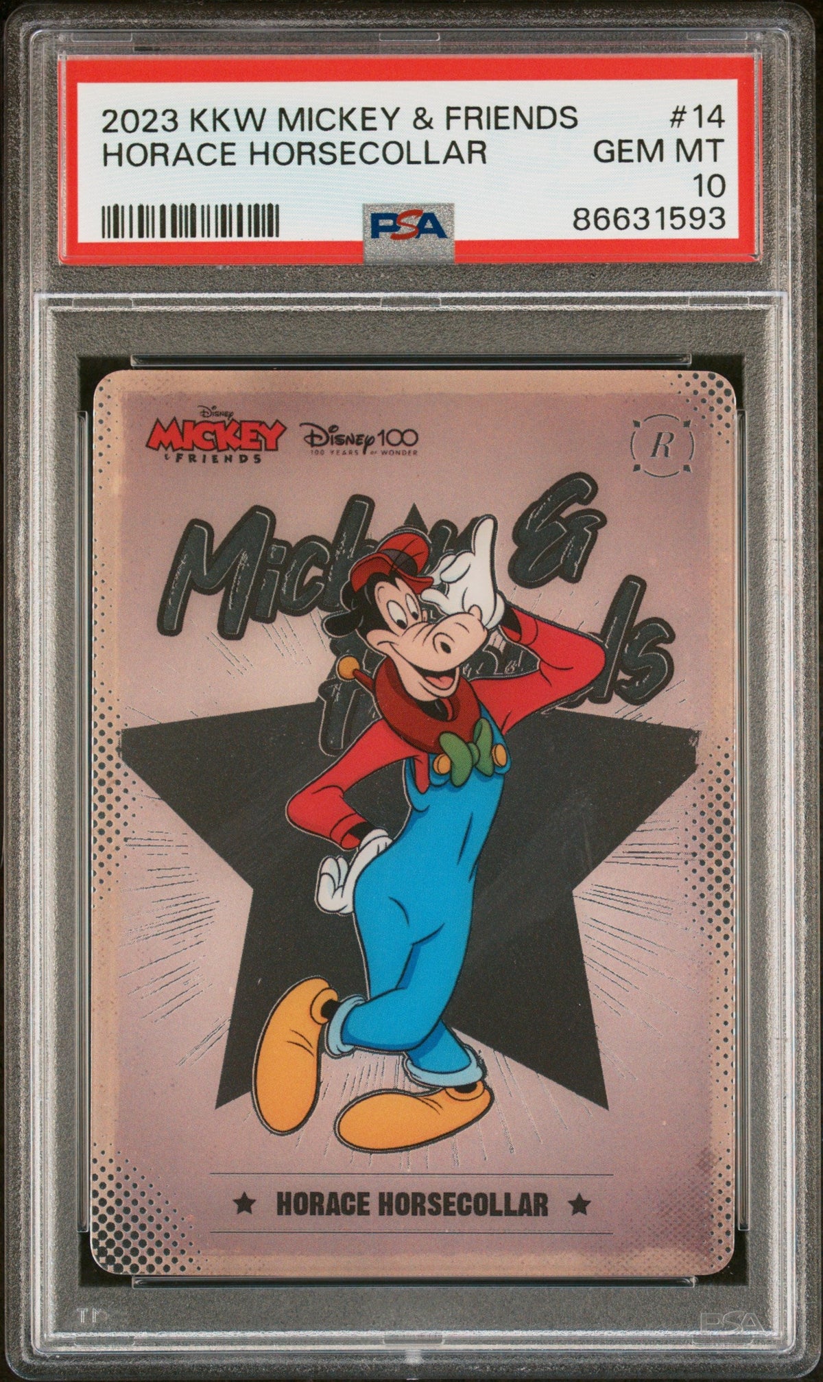 2023 KAKAWOW HOTBOX MICKEY &amp; FRIENDS CHEERFUL TIMES HORACE HORSECOLLAR 14 PSA 10