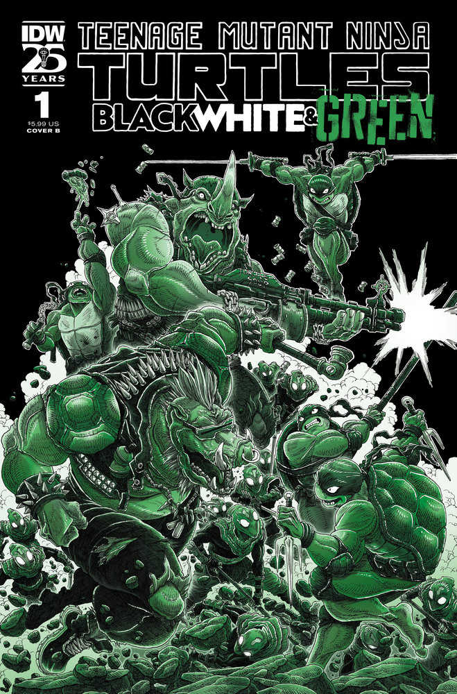 Teenage Mutant Ninja Turtles: Black White &amp; Green (2024) #1B