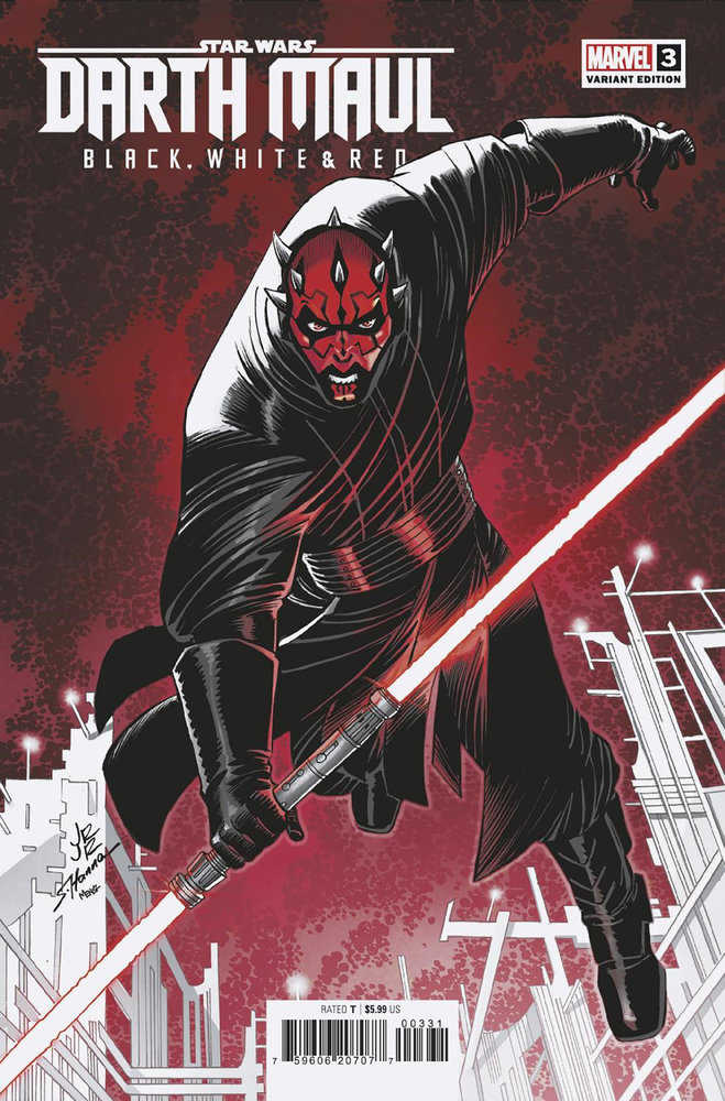 Star Wars: Darth Maul - Black, White &amp; Red (2024) #3C