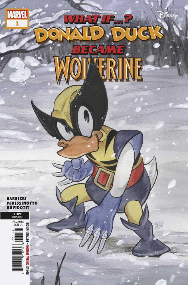 Marvel &amp; Disney: What If...? Donald Duck Became Wolverine (2024) #1 Second Printing