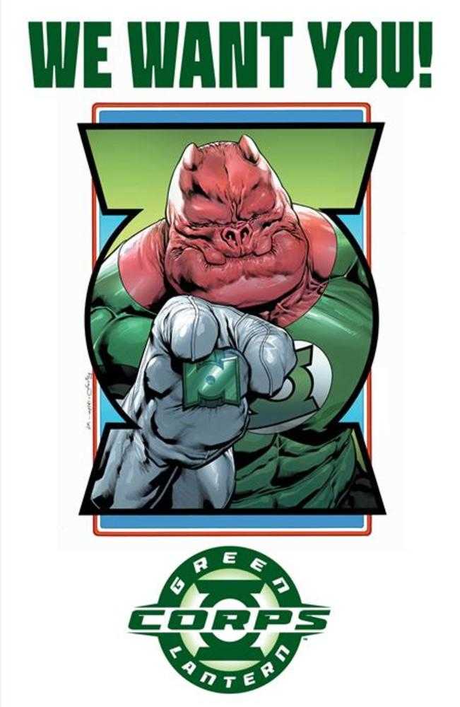 Green Lantern Corps #2 Cover E Fernando Pasarin &amp; Oclair Albert Recruitment Poster Acetate Variant Allocations May Occur
