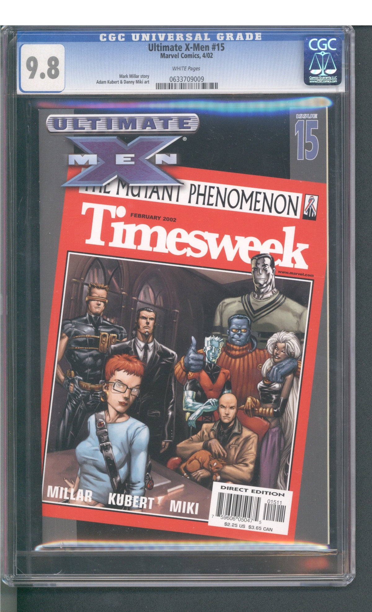 Ultimate X-Men #15 (04/02) Graded CGC 9.8