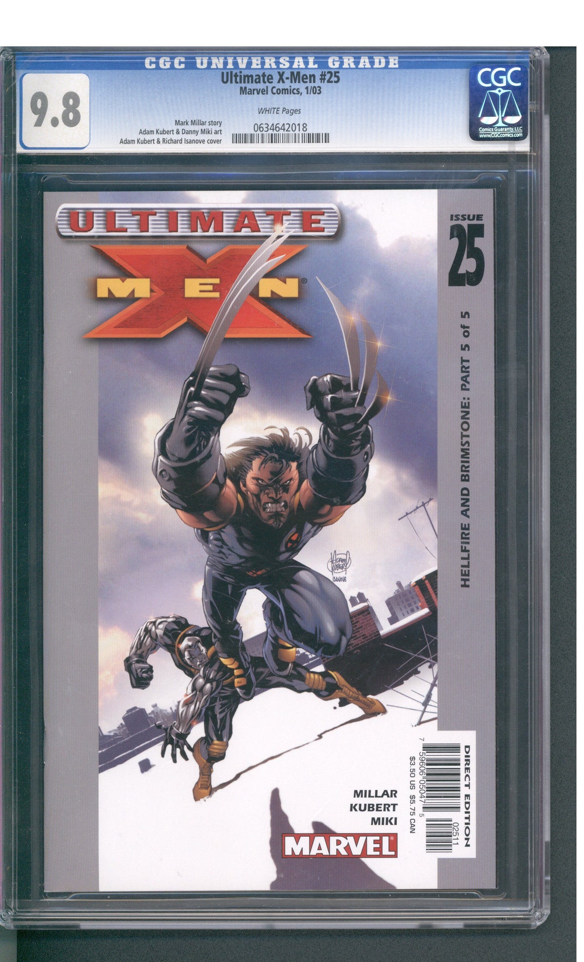 Ultimate X-Men #25 (01/03) Graded CGC 9.8