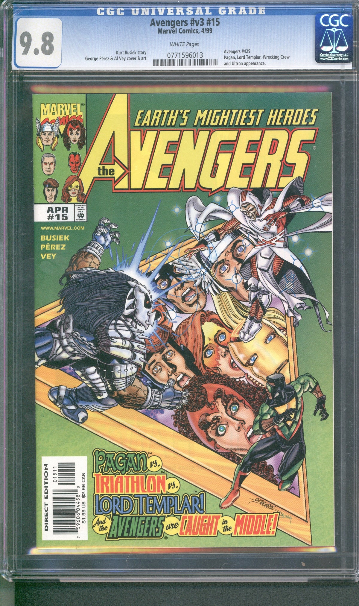 Avengers #v3 #15 (4/99) Graded CGC 9.8