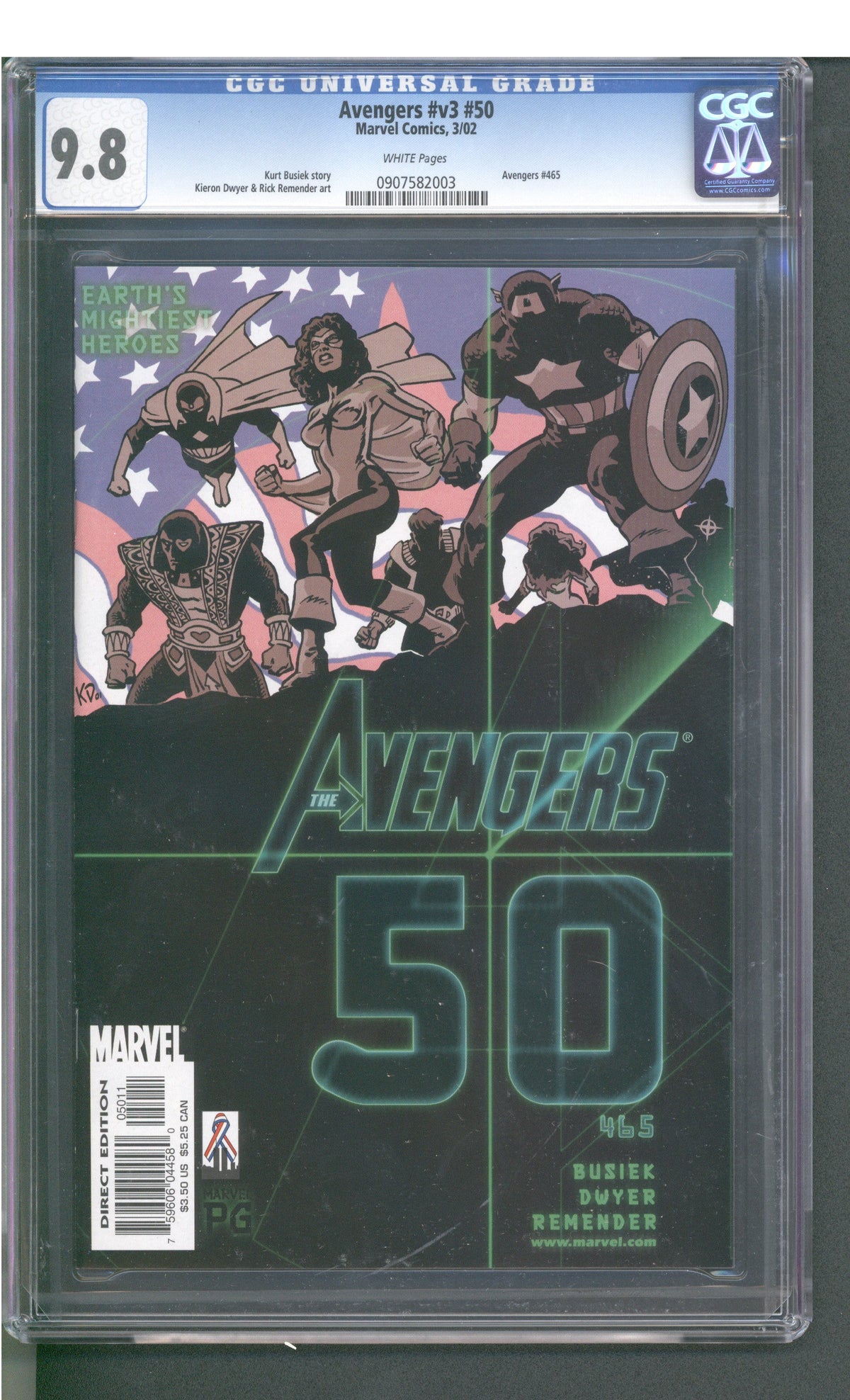 Avengers #v3 #50 (03/02) Graded CGC 9.8