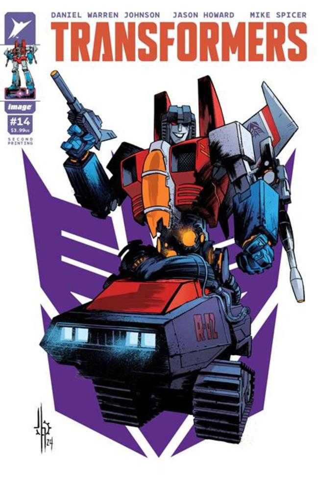 Transformers #14 2da impresión Portada A Jason Howard Decepticon Starscream
