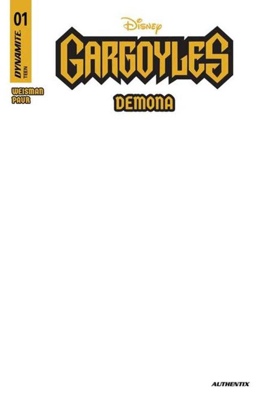 Gárgolas Demona #1 Portada I Variante de Autenticidad en Blanco