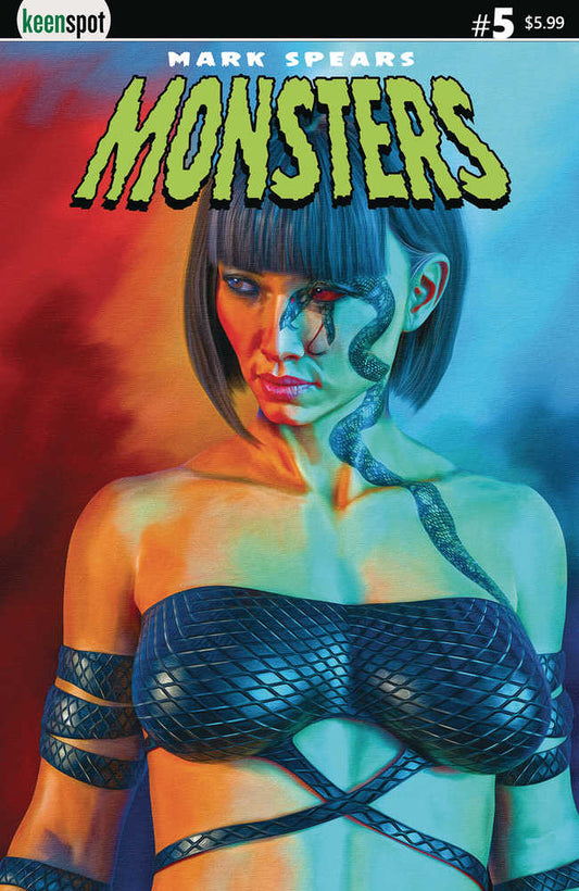 Mark Spears Monsters #5 Portada E Chica con tatuaje de serpiente