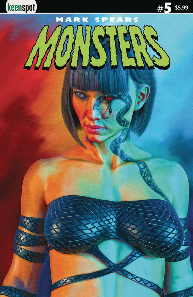 Mark Spears Monsters #5 Portada E Chica con tatuaje de serpiente