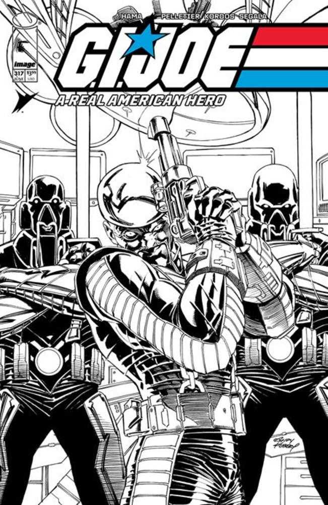 G.I. Joe A Real American Hero #317 Cover B Andy Kubert Black &amp; White Variant