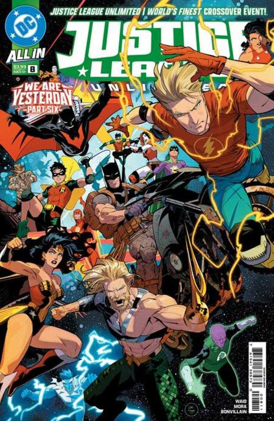 Liga de la Justicia Ilimitada #8 Portada A Dan Mora Conectando (Somos Ayer)