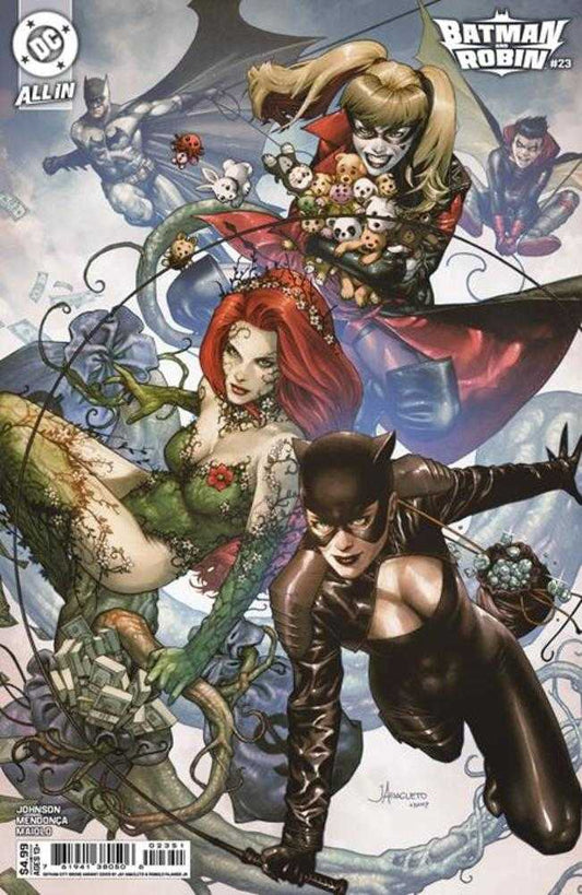 Batman y Robin n.° 23, portada D, Jay Anacleto, Gotham City Sirens, variante de cartulina
