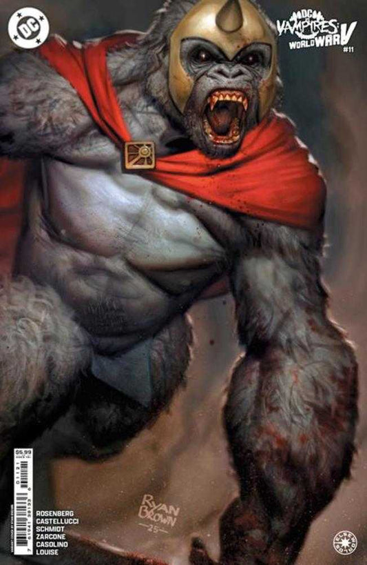 DC vs Vampires World War V #11 (de 12) Portada B Ryan Brown Cartulina Variante