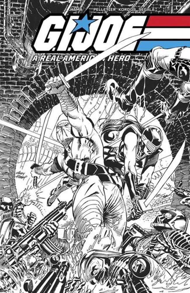 G.I. Joe A Real American Hero #318 Cover B Andy Kubert Black &amp; White Variant