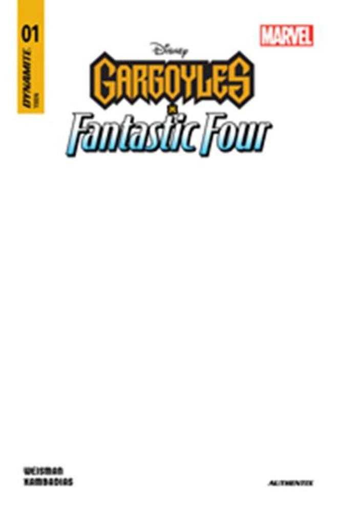 Gargoyles X Fantastic Four #1 Cover F Blank Authentix Variant