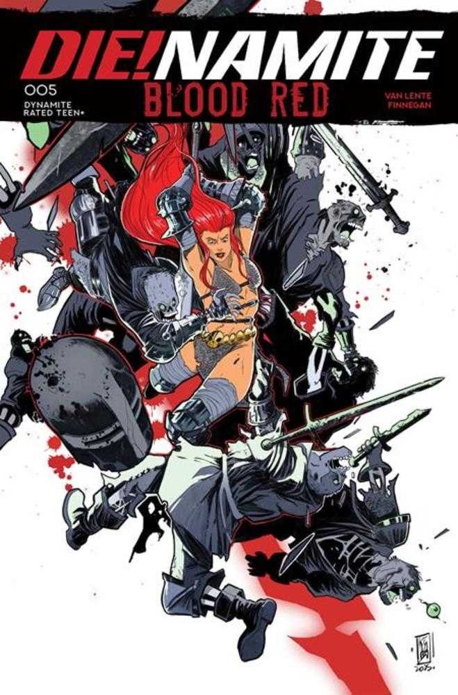 Dienamite Sangre Roja #5 Portada C Variante de Emanuele Ercolani