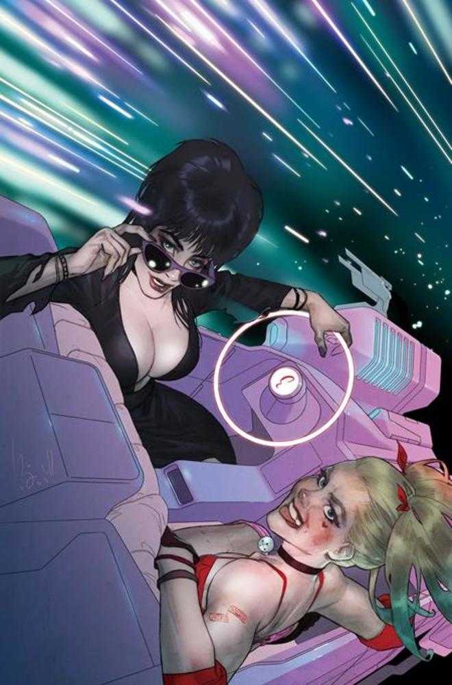 Harley Quinn X Elvira #5 Cover I 1 in 10 Ben Caldwell Full Art Variant