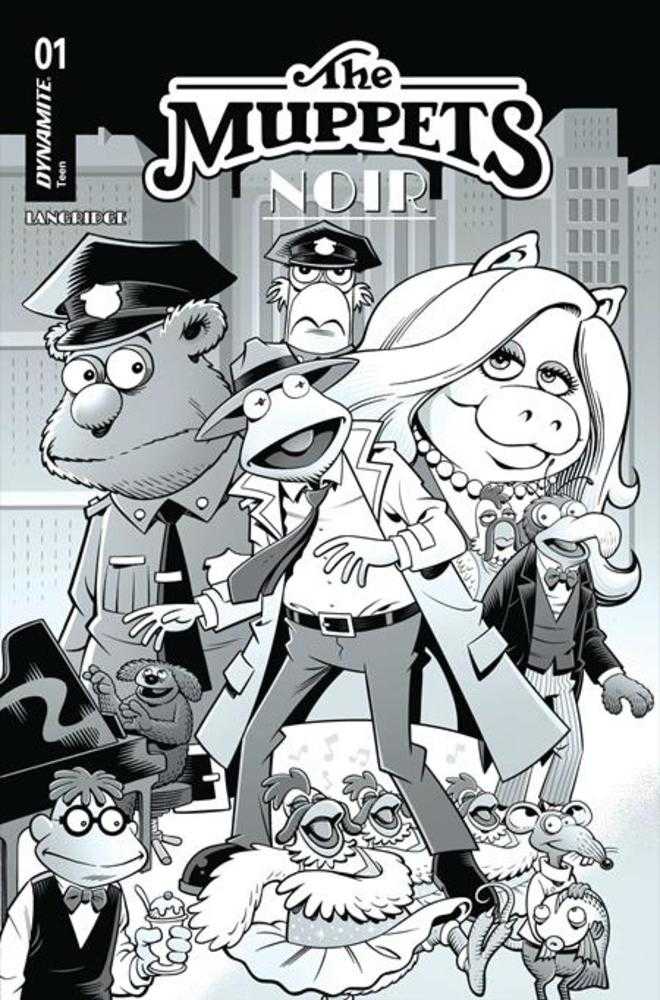 Muppets Noir #1 Cover G Inc 1:15 Roger Langridge Line Art Variant