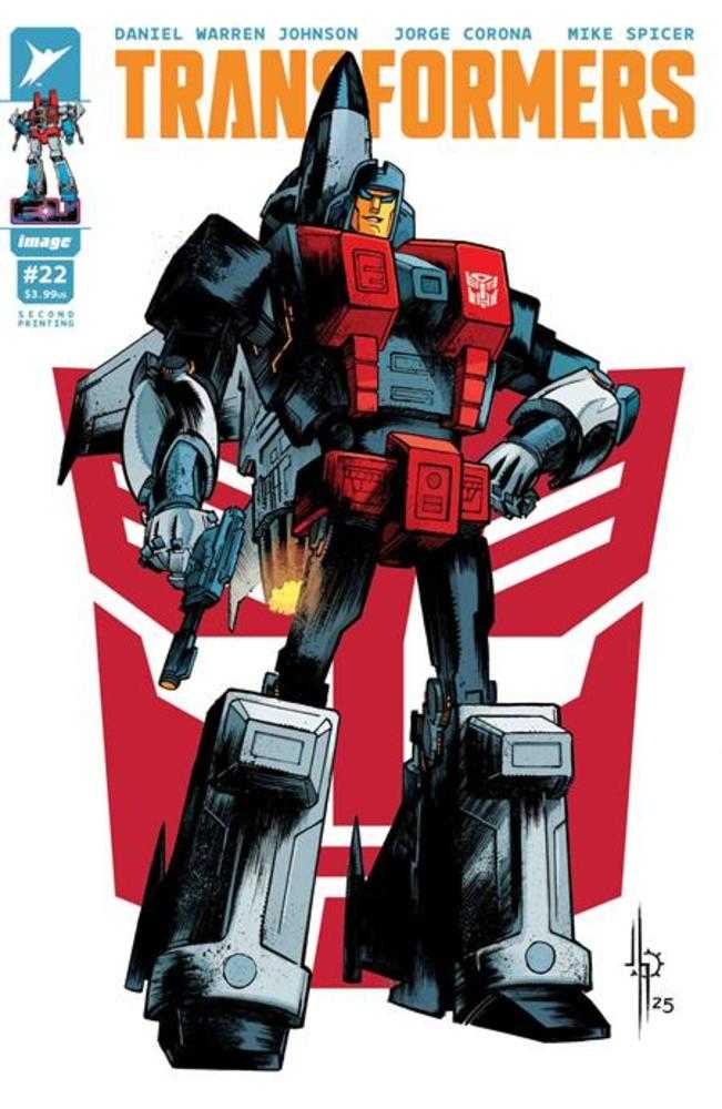 Transformers #22 2da impresión Portada B Variánte de los Autobots de Jason Howard