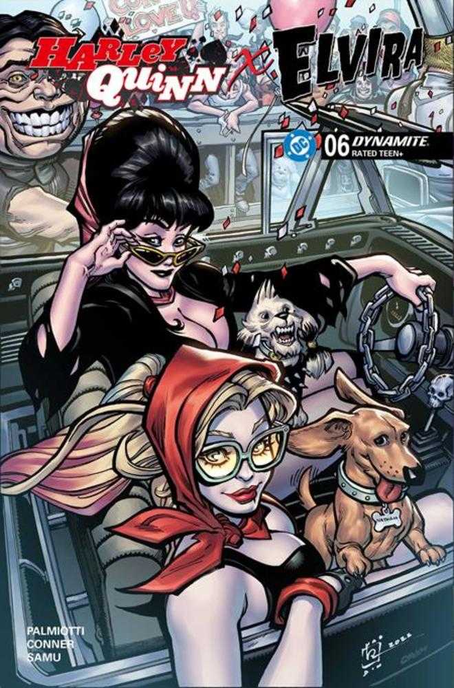 Harley Quinn X Elvira #6 Portada B Variante de Chad Hardin