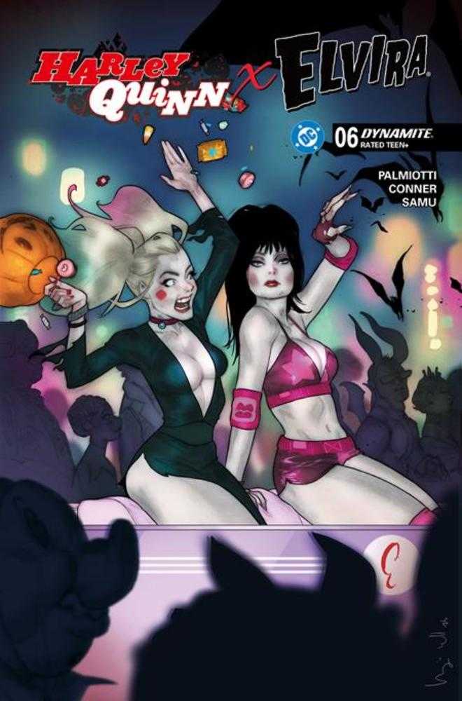 Harley Quinn y Elvira núm. 6 (portada D de Ben Caldwell)