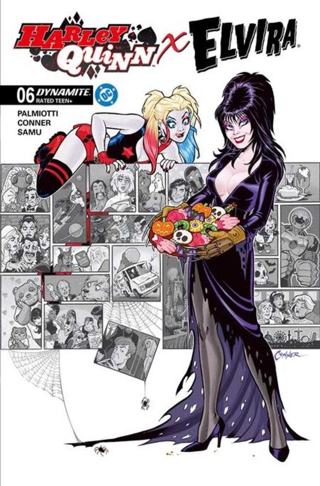 Harley Quinn X Elvira #6 Portada H 1 en 10 Variante Amanda Conner Cookies