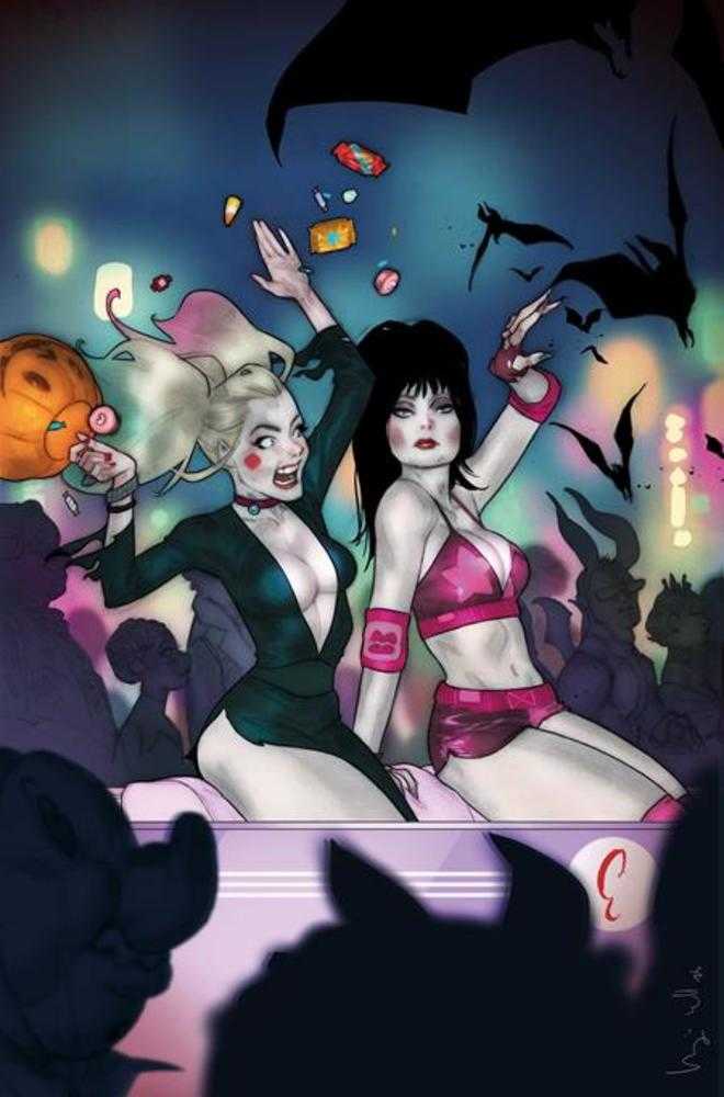 Harley Quinn X Elvira #6 Portada I 1 de 10 Variante de arte completo de Ben Caldwell