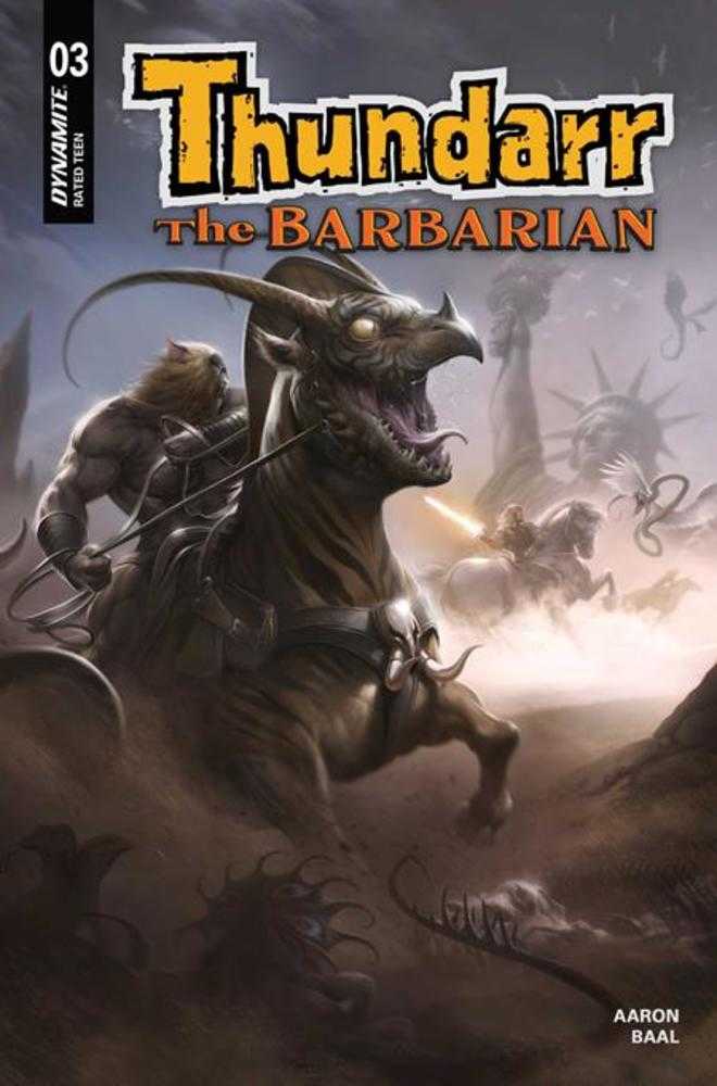 Thundarr el Bárbaro #3 Portada B Variante de Francesco Mattina