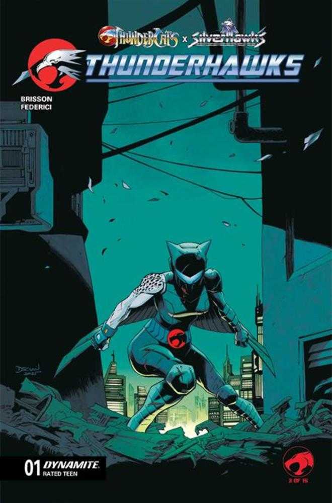 Thundercats X Silverhawks Thunderhawks #1 Portada B Variante de Declan Shalvey