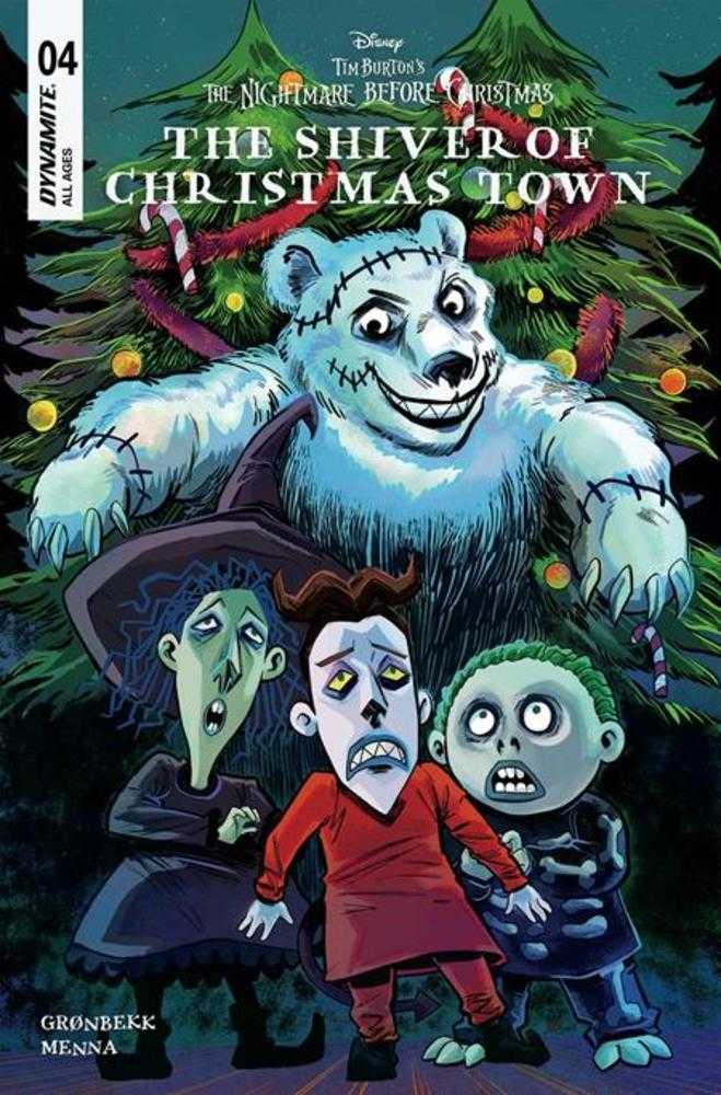 Tim Burtons The Nightmare Before Christmas The Shiver Of Christmas Town #4 Portada B Variante de Soo Lee
